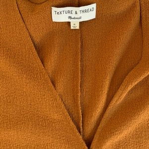 Madewell TeXTURE & THREAD terra-cotta dress
